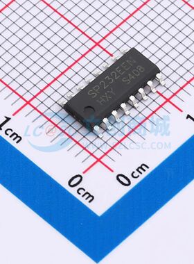 收发器 电源电压5.5V 数据速率140Kbps SP232EEN-HXY SOP-16 RS23