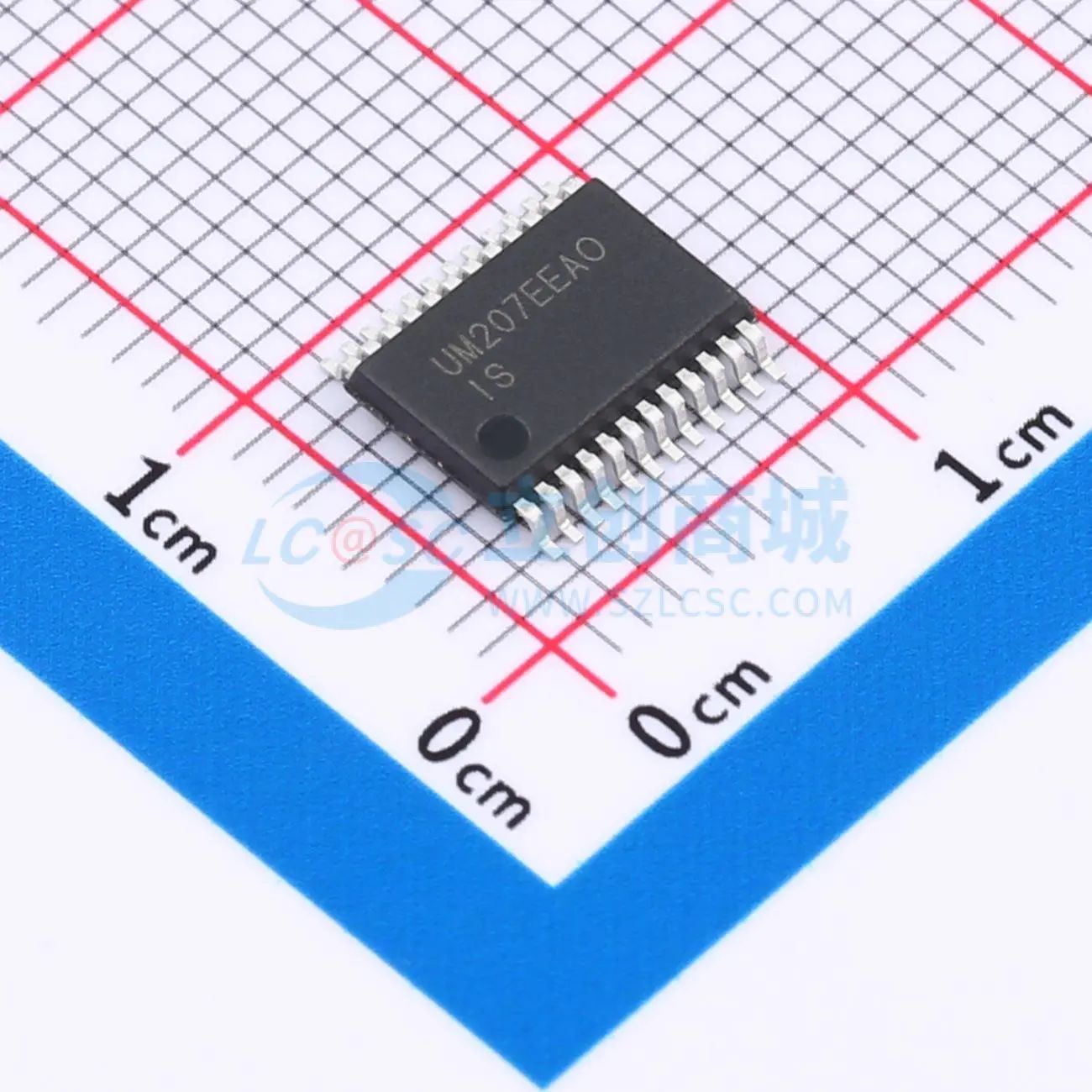 低功耗、高ESD保护+5V RS-232收发器 UM207EEAOR SSOP24 RS232芯