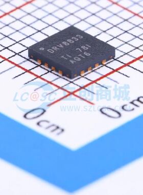 1.5A 有刷直流电机驱动芯片 10.8V DRV8833RTYR QFN-16-EP(4x4)