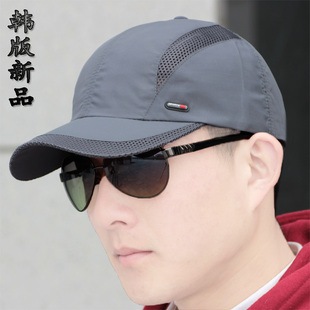 夏天韩版运动帽男士棒球帽速干鸭舌帽单款男帽子新春夏季帽子男式