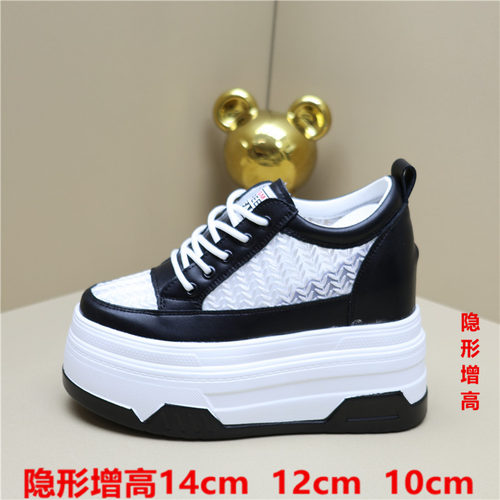 休闲小白鞋厚底12cm松糕鞋子
