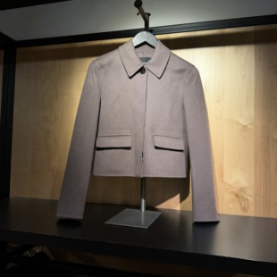 Theory女士羊毛羊绒混纺外套 毛呢短外套 职场商务 美国代购直邮