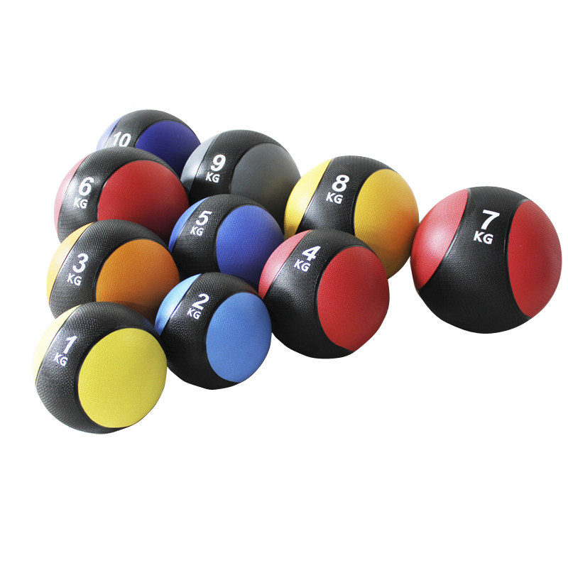双耳手柄橡胶药球健身房重力墙球3/5公斤medicineball私教室器材