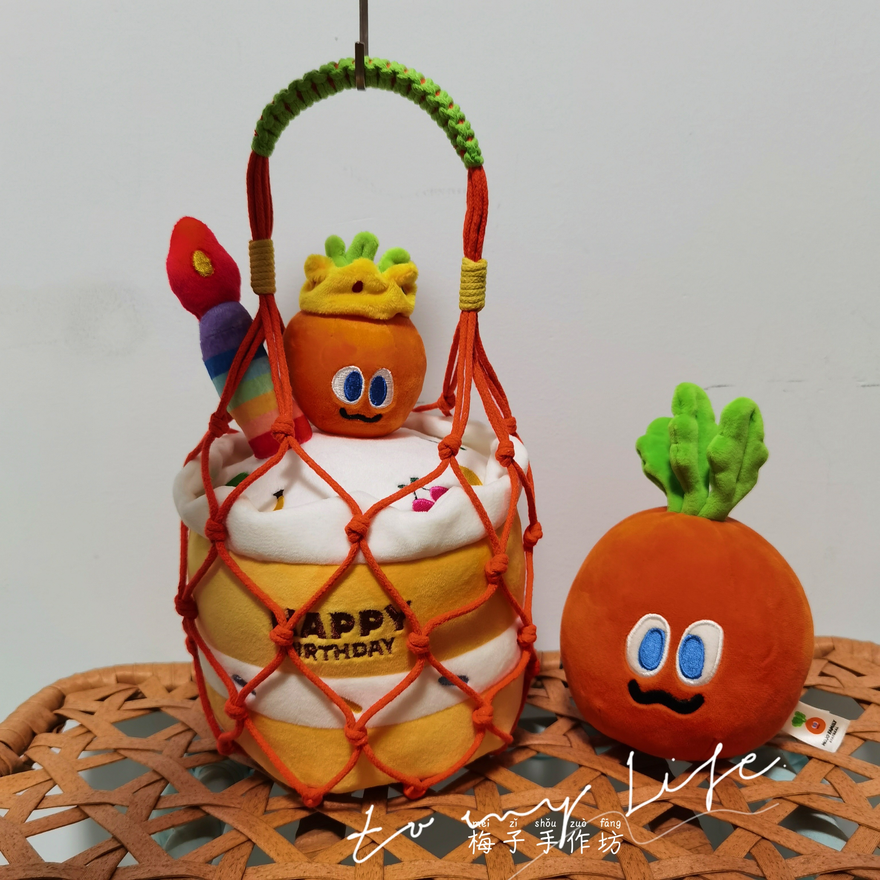 五月天蛋糕卜网兜手工编织斜挎蛋糕卜卜专用网兜收纳包,模玩/动漫/周边/娃圈三坑/桌游,娃包,淘宝优惠券,粉丝福利购,淘宝优惠卷