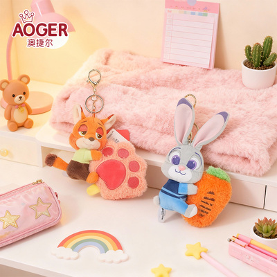 疯狂动物城朱迪尼克毛绒玩偶挂件