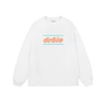 Line Horizontal Bar Letters - Blue and Orange[Printed Style]White