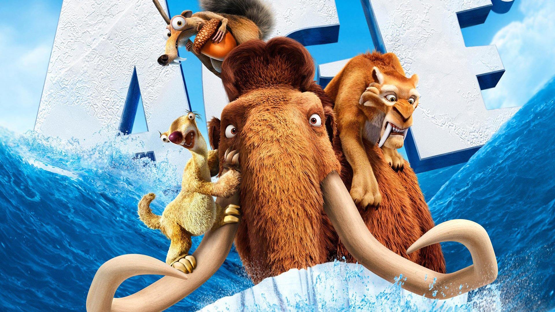 冰河世纪数字油画手工休闲减压治愈填色欧美动画片电影客厅装饰画