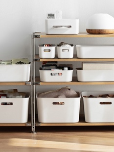 杂项收纳篮桌面收纳盒抽屉家庭厨房勺子组织者办公室零食收纳架长