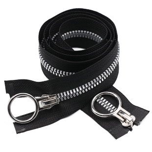 5号8号黑色树脂双头拉链衣服外套羽绒服箱包大拉锁配件双开长拉链