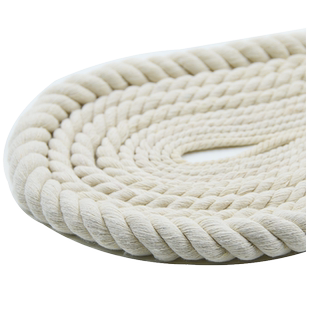 三股棉绳DIY手工编织水管装饰绳耐磨捆绑绳空调管子绳子粗麻绳白