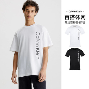 凯文克莱CK短袖 男装 Klein Calvin 纯棉简印花LOGO百搭休闲圆领T恤