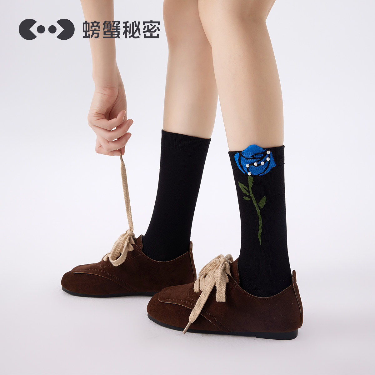 螃蟹秘密袜子女春夏中筒袜女生可爱日系运动长筒袜棉袜设计感4双,女士内衣/男士内衣/家居服,中筒袜,淘宝优惠券,粉丝福利购,淘宝优惠卷