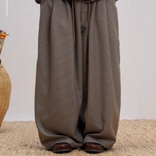 1.0〕日系阔腿羊毛混纺千鸟格长裤 Unlimited Mote〔气球裤