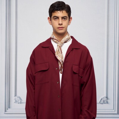 【折扣】 Unlimited Mote〔WOOL〕羊毛混纺古巴领口袋衬衫