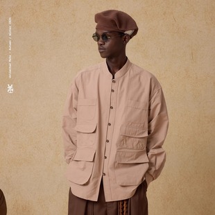 折扣 木扣六袋宽松衬衫 Unlimited 立领圆领中式 男女秋季 Mote