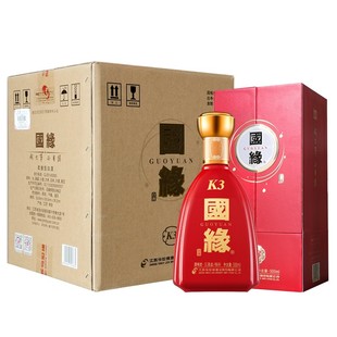 宴会送礼商务喜酒 4瓶整箱装 500ml 今世缘42度国缘K3白酒