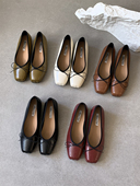 红色芭蕾舞温柔晚晚鞋 内增高方头单鞋 夏季 法式 女鞋 子春秋2025新款