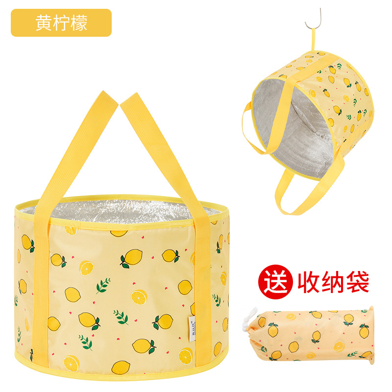 外出旅行便携式可折叠水盆泡脚桶洗衣盆旅游住酒店洗衣袋户外出差