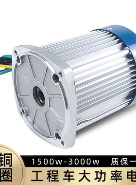 大功率1500w2200w方波无刷电机48伏60v16齿工地养殖电动三轮车