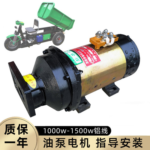 油泵电机48v60v1000w三轮车