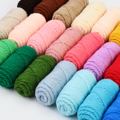 情人棉绿色系100克织围巾