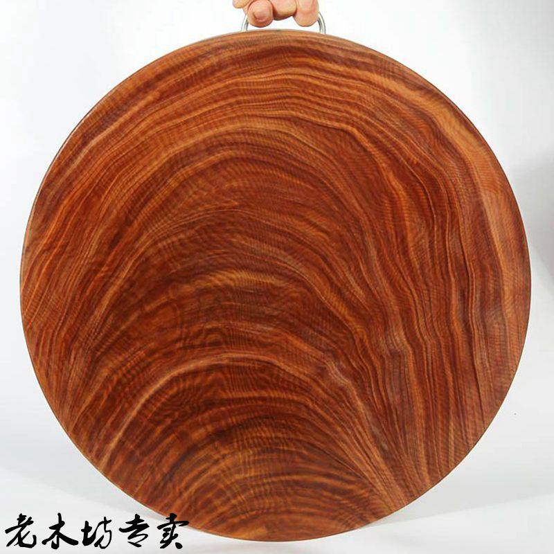 老木坊越南进口铁木砧板菜板蚬木切菜板龙州宪木实木圆形抗菌家用