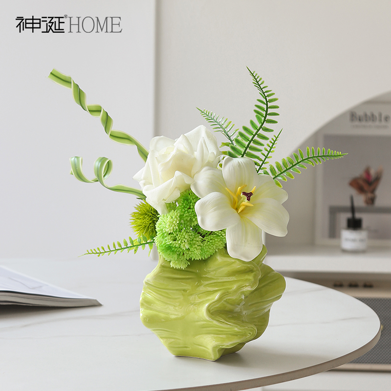 设计师仿真花摆设高级感逼真花艺