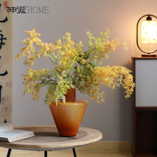 高品质黄栌仿真花束法式家居装饰