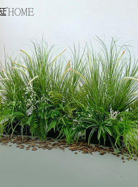 仿真花森系地排花假花芦苇草丛室内装饰植物摆件造景花艺布置花箱