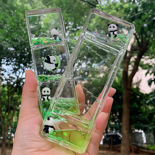 可爱熊猫油漏小摆件治愈解压情绪
