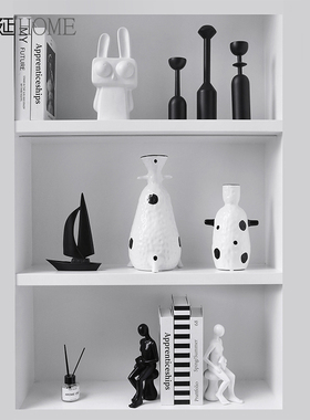 现代简约软装工艺品家居酒柜装饰品摆件酒店民宿办公室展品柜摆设