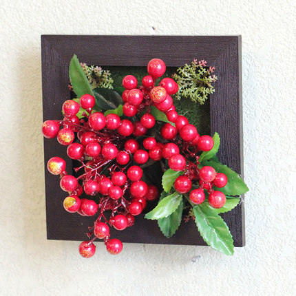 创意家居墙饰服装店铺墙上装饰品美式仿真植物客厅墙面壁挂壁饰