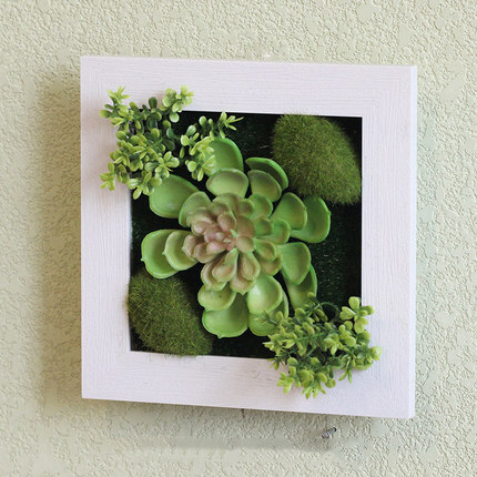 创意家居墙饰服装店铺墙上装饰品美式仿真植物客厅墙面壁挂壁饰