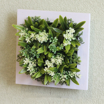 创意家居墙饰服装店铺墙上装饰品美式仿真植物客厅墙面壁挂壁饰