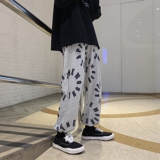2026早春高街字母满印九分宽松抽绳卫裤XZ604-KP24-P55控68，男装休闲裤，星座604