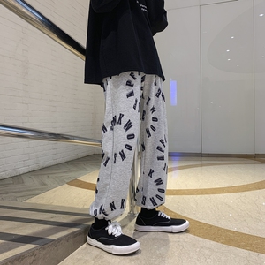 2026早春高街字母满印九分宽松抽绳卫裤 XZ604-KP24-P55控68图片