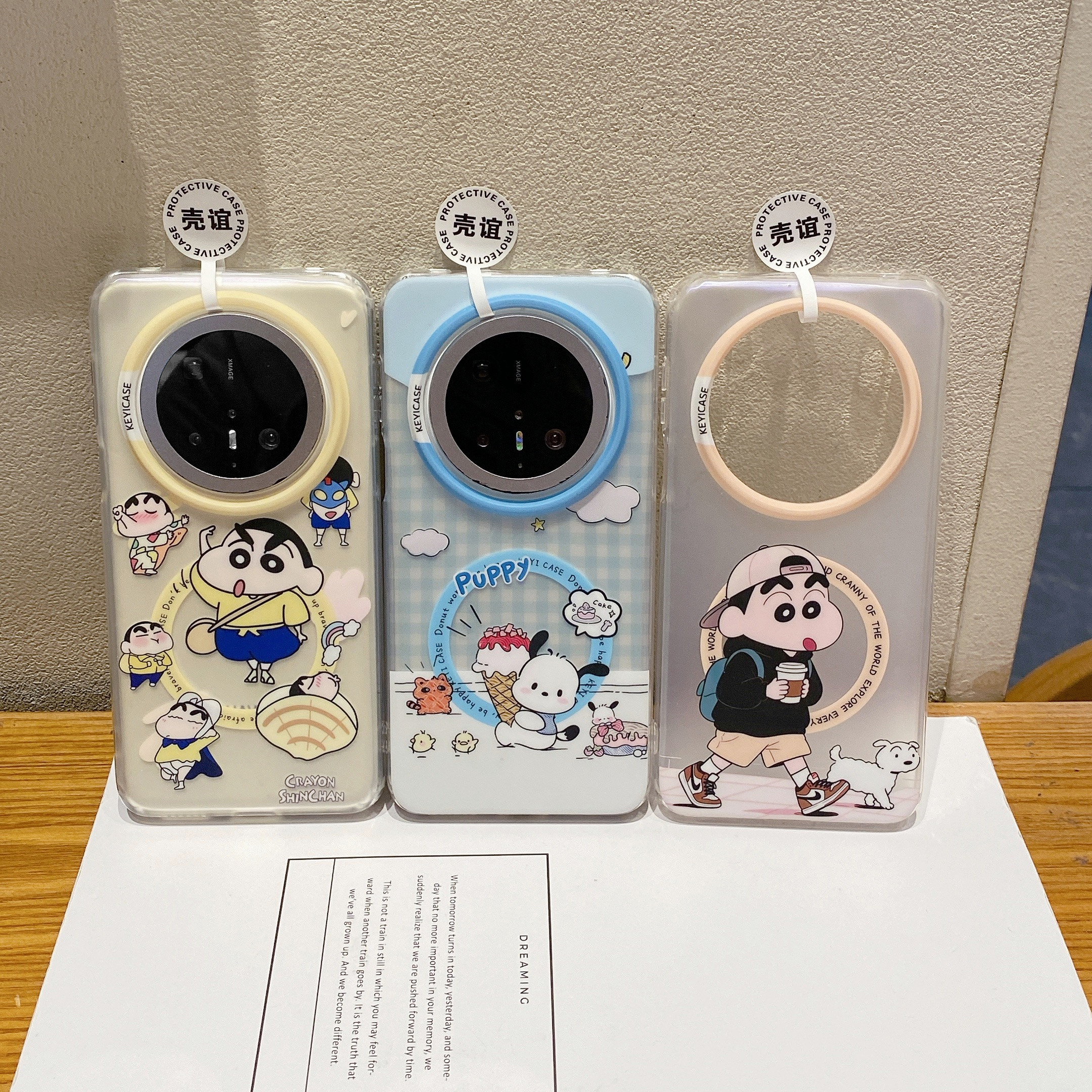 蜡笔小新KT猫咪小狗适用Huawei华为pura70磁吸Mate80promax女生60pro+可爱卡通双层IMD磨砂肤感抗指纹手机壳