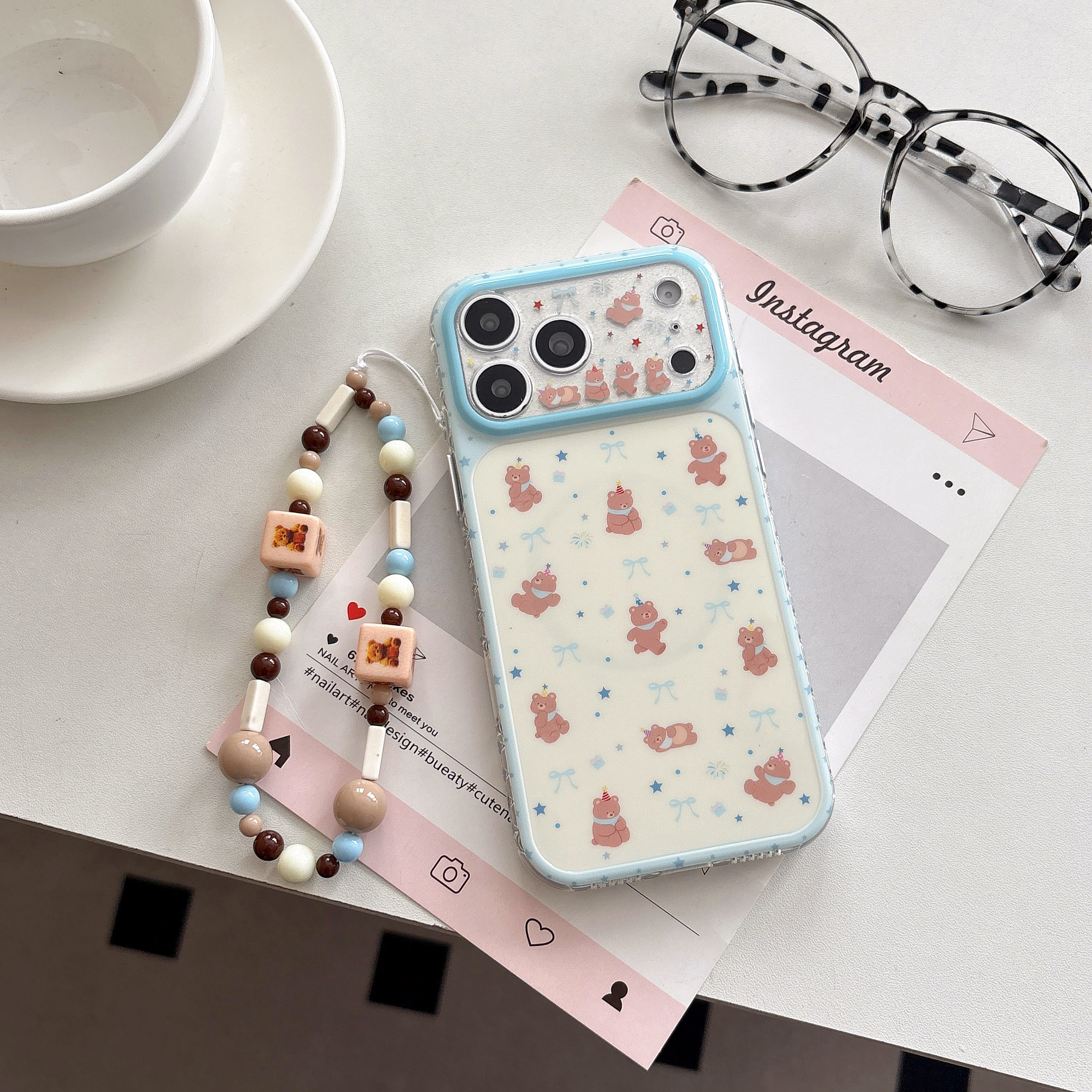 星星蝴蝶结小熊适用iphone秒变苹果17promax小众16pro可爱15女生卡通大视窗精孔全包相机ai键软边气囊手机壳