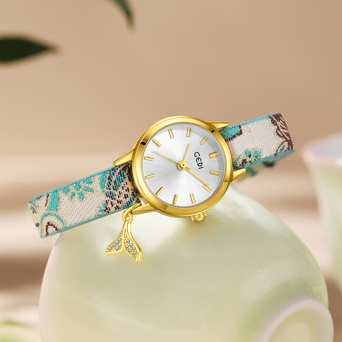 歌迪高级感新中式女表小众设计感精致轻奢女士中国风石英手表