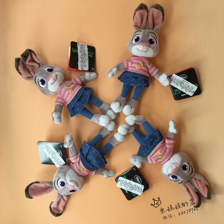 现货 美国迪士尼疯狂动物城zootopia judy hopps朱迪迷你公仔