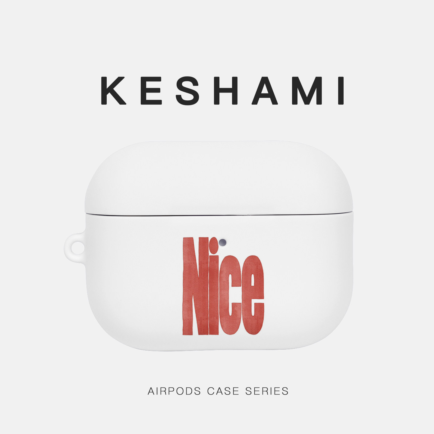 keshami 适用苹果AirpodsPro3/Pro2/Airpods4 全包磨砂耳机壳保护壳红色NICE,3C数码配件,耳机保护套,淘宝优惠券,粉丝福利购,淘宝优惠卷