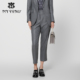 女 专柜正品 裤 马天奴秋冬新款 子小脚裤 新灰色羊毛混莱赛尔直筒西装
