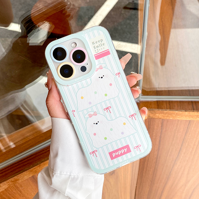 ins风格子适用苹果iPhone17air华为mate60pro小米15手机壳16新款15pro挂绳14硅胶13透明12全包11防摔p8070软