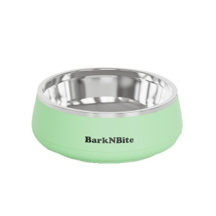 猫碗304不锈钢猫盆BarkNBite原创中小型猫狗慢食碗宠物喝水具