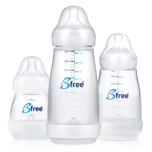 全新促销正品原装Bfree贝丽宝宝婴幼儿奶瓶 双开头宽口径防胀气