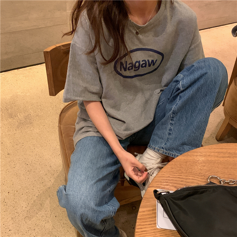 情侶裝短袖恤女裝風韓版寬鬆新款夏季學生上衣服潮