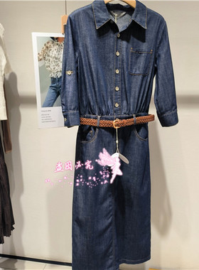 现货正品 MIGAINO 曼娅奴 2025年秋款MP32DJ008牛仔连衣裙998