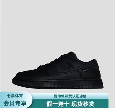 Nike Dunk 板鞋 经典复古百搭 全暗黑色 HQ2053-001