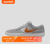 板鞋 Force Nike 滑板鞋 街头胶底防滑耐磨舒狼灰 巅峰白