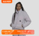 女装 adidas HM2902紫 立领长袖 鸭绒羽绒服 阿迪达斯 加厚保暖短款